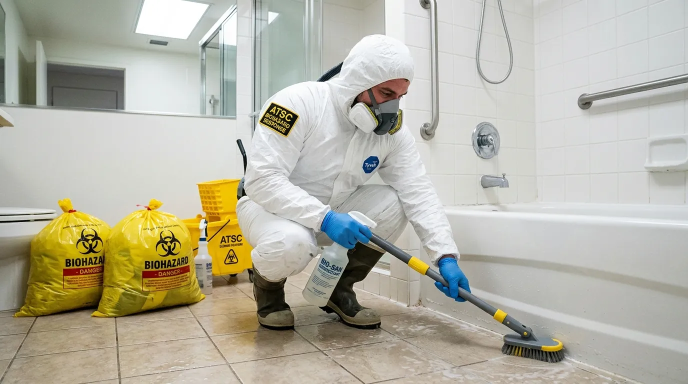 Decontamination equipment deployed for Blood Cleanup in Guttenberg